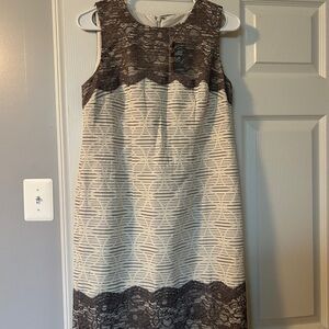 Loft lace trimmed dress